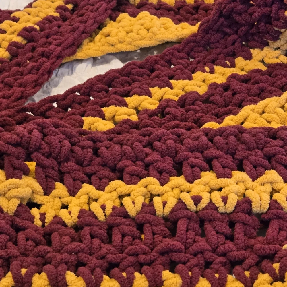 Handmade Oversized Crochet Scarf – 106